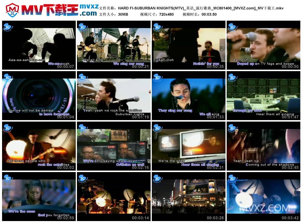 HARD FI-SUBURBAN KNIGHTS(MTV)_英语_流行歌曲_MC801400